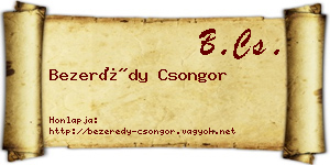 Bezerédy Csongor névjegykártya